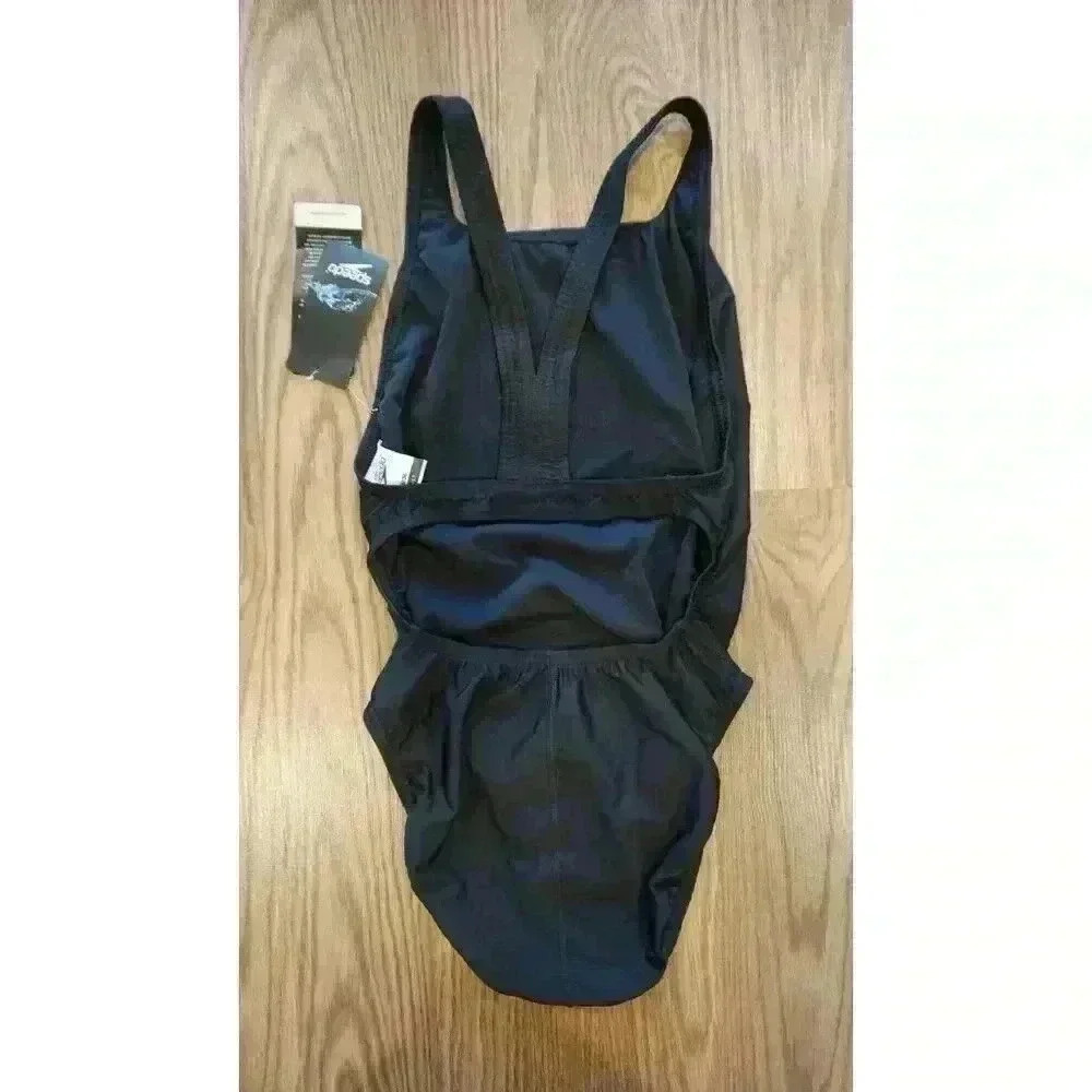 Speedo Black One-Piece Women's Swimsuit size 10 - Picture 11 of 16